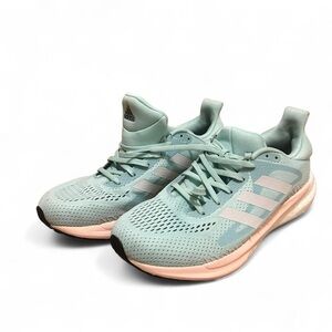 Adidas Women's Light Green and Pink Athletic Shoes